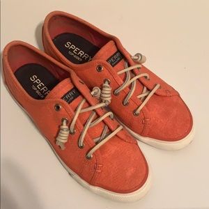 Coral slip on shoes